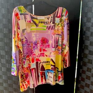 Beautiful peck & peck 3/4 sleeve shirt